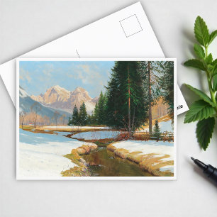 Salzburger Alps-View, Winter  Postcard