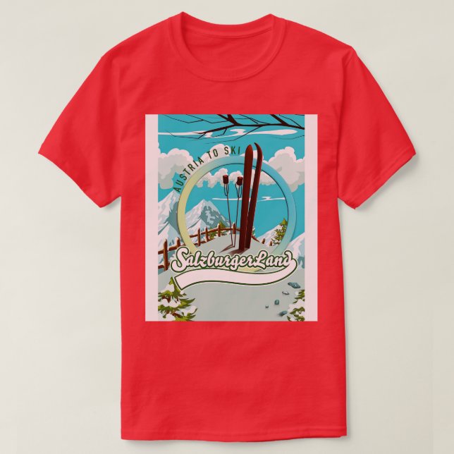 salzburgerland austria to ski T-Shirt (Design Front)