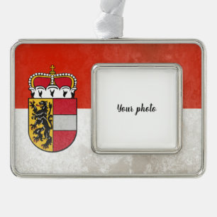 Salzburgerland Silver Plated Framed Ornament