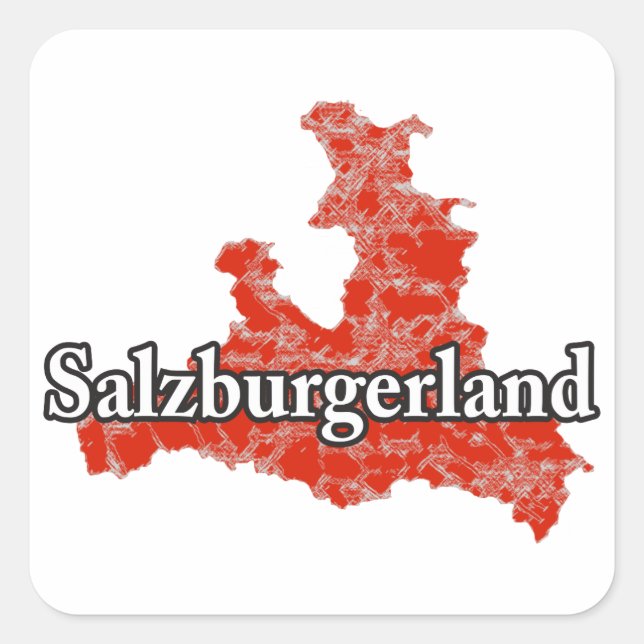 Salzburgerland Square Sticker (Front)