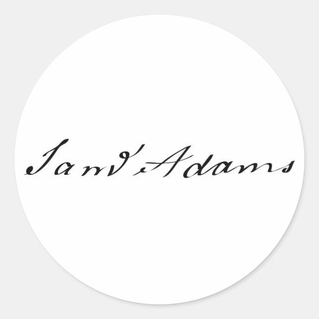 Sam Adams Signature Classic Round Sticker (Front)
