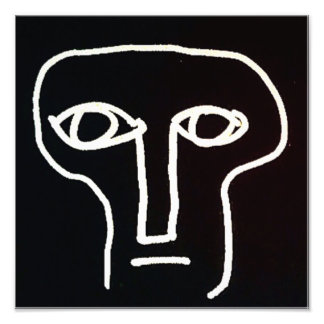 "Sam" Black and White Print