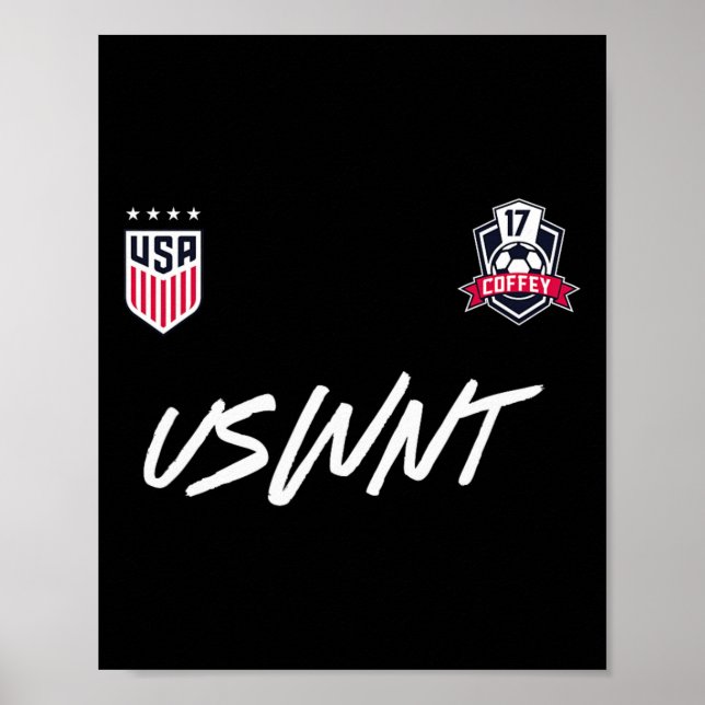 Sam Coffey 17 Navy Uswnt Officially Licensed  Poster (Front)