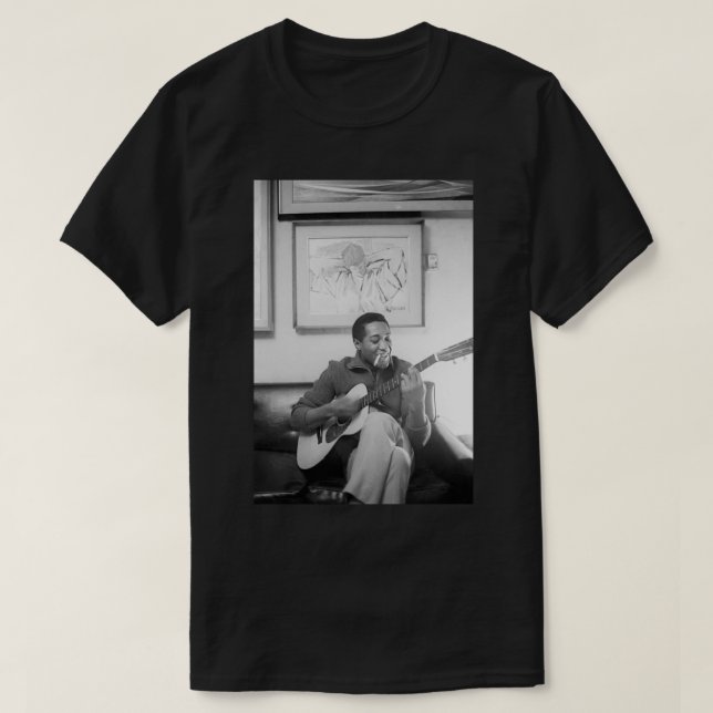 Sam Cooke Playing Guitar Classic T-Shirt (Design Front)