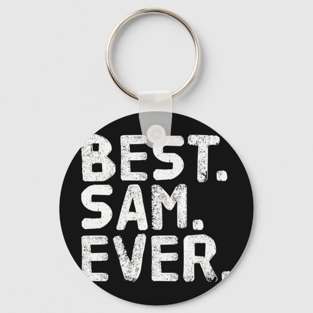 Sam ever funny men father's gift idea performance  key ring (Front)