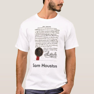 Sam Houston Letter 1843 T-Shirt