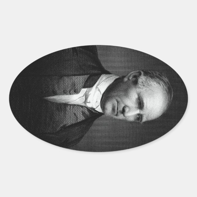 Sam Houston Oval Sticker (Front)