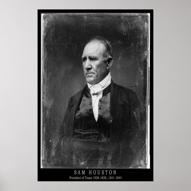Sam Houston Portrait Poster (Front)