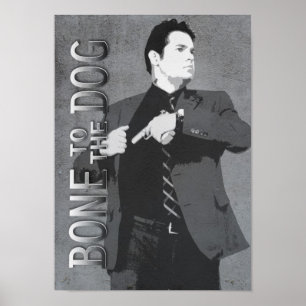 Sam in Action Bone to the Dog Poster