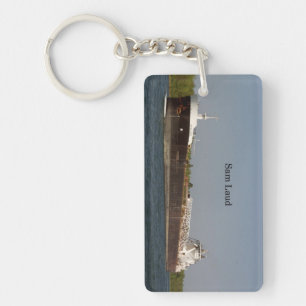 Sam Laud rectangle acrylic key chain