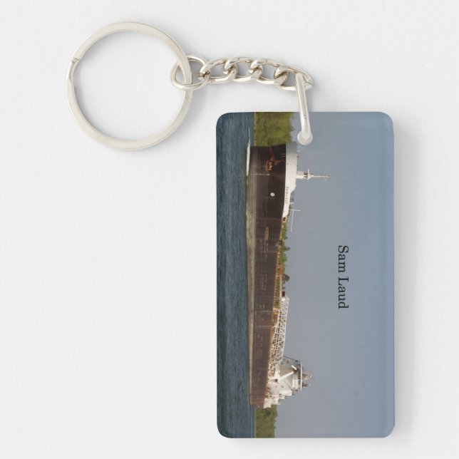 Sam Laud rectangle acrylic key chain (Front)