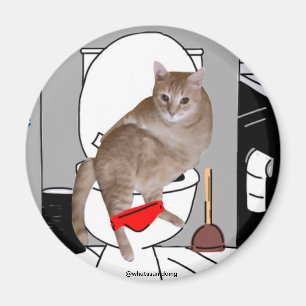 Sam Le Cat Privacy Please Magnet