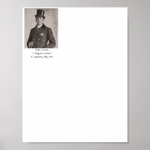 Sam Lucas, 1901 Poster