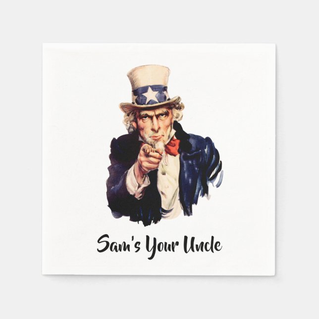 Sam’s Your Uncle Napkin (Front)