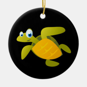 Sam The Sea Turtle Ceramic Ornament