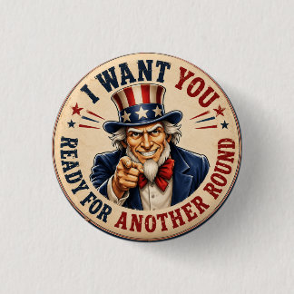 Sam uncle cap 3 cm round badge