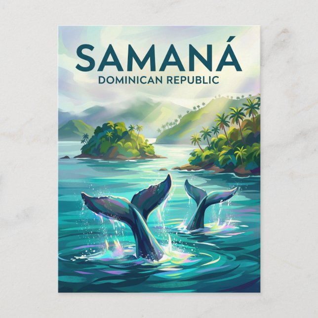 Samaná Dominican Republic Postcard (Front)