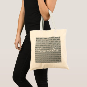 Samantha custom tote cloth canvas grocery bag