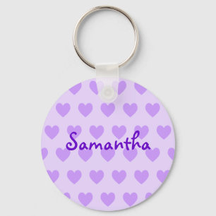 Samantha in Purple Key Ring