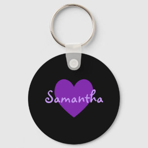 Samantha in Purple Key Ring