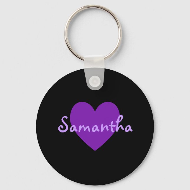 Samantha in Purple Key Ring (Front)