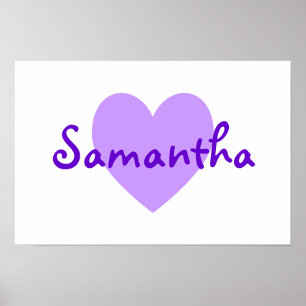 Samantha in Purple Poster