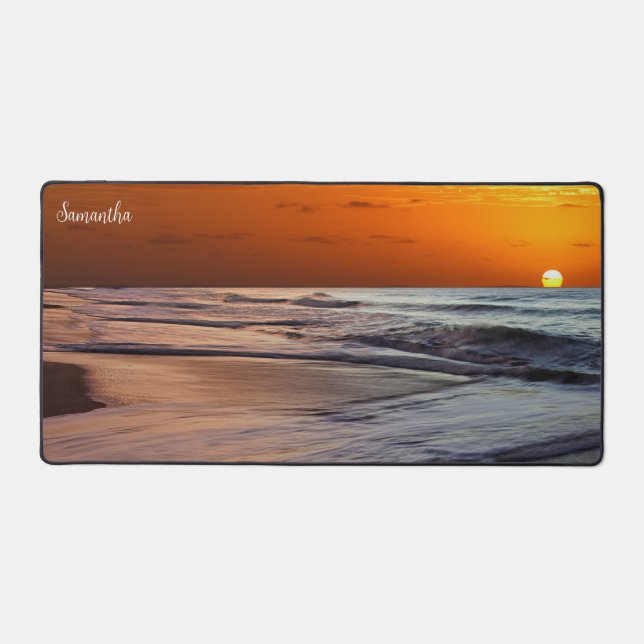 Samantha's Beachy Sunset Desk Pad (Front)