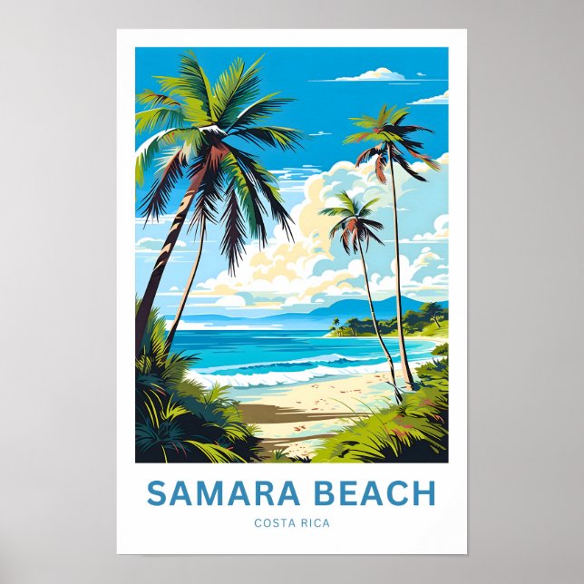 Samara Beach Costa Rica Travel Print (Front)