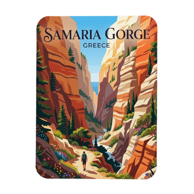 Samaria Gorge Greece Magnet (Vertical)