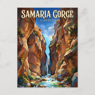 Samaria Gorge Greece Postcard