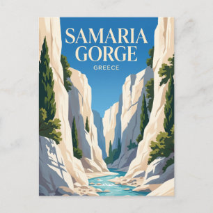 Samaria Gorge National Park Greece Postcard
