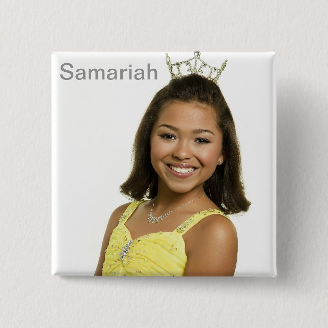 Samariah 15 Cm Square Badge (Front)