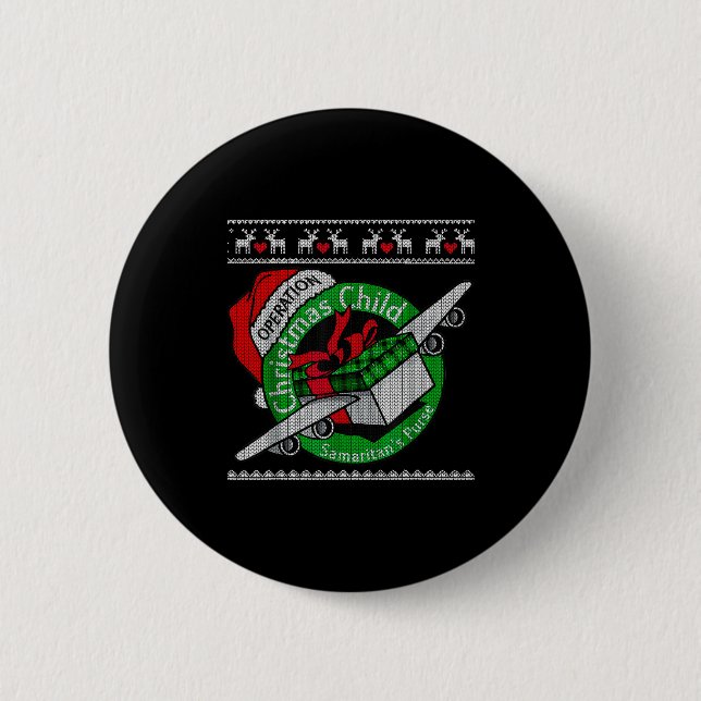 Samaritan's Purse Operation Christmas Child Funny  6 Cm Round Badge (Front)