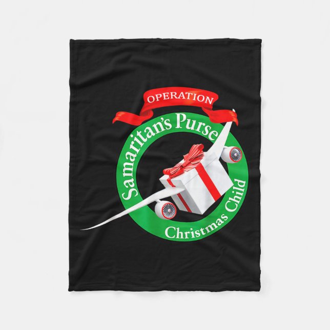 Samaritan's Purse Operation Christmas Child Funny  Fleece Blanket (Front)