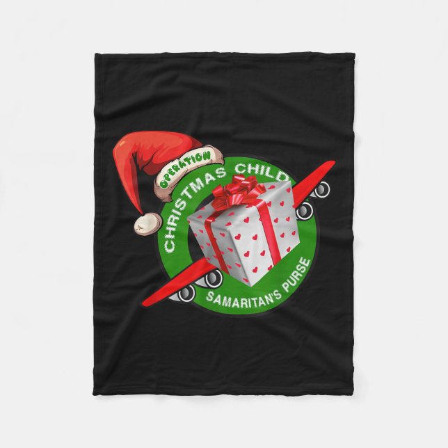 Samaritan's Purse Operation Christmas Child Funny  Fleece Blanket (Front)