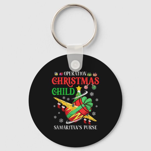 Samaritan's Purse Operation Christmas Child Funny  Key Ring (Front)