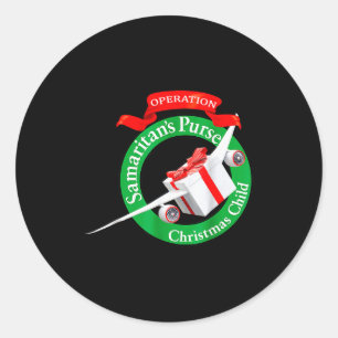 Samaritans Purse Operation Christmas Child Funny X Classic Round Sticker