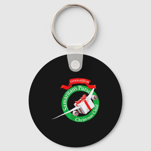 Samaritans Purse Operation Christmas Child Funny X Key Ring (Front)