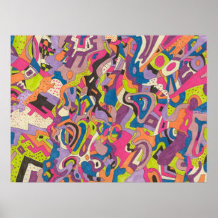 "Samba" 24x18 Abstract Poster