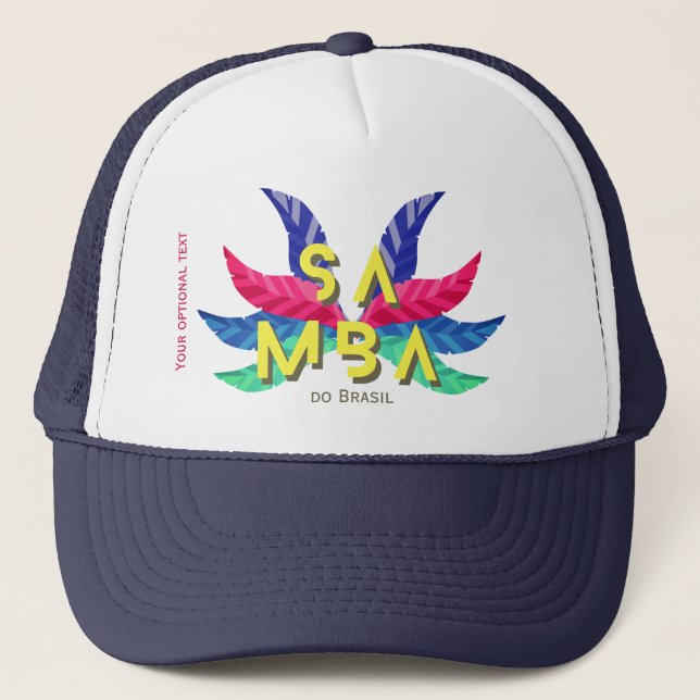 Samba brasileiro do Brasil dance music Trucker Hat (Front)