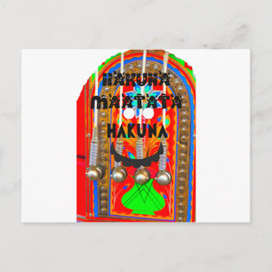 Samba Carnival colours blings. inspirational Art  Postcard