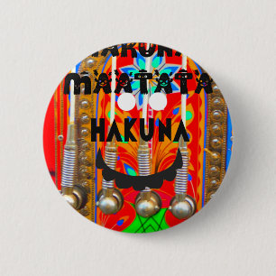 Samba Carnival colours Hakuna Matata blings.png 6 Cm Round Badge