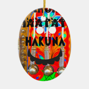 Samba Carnival colours Hakuna Matata blings.png Ceramic Ornament
