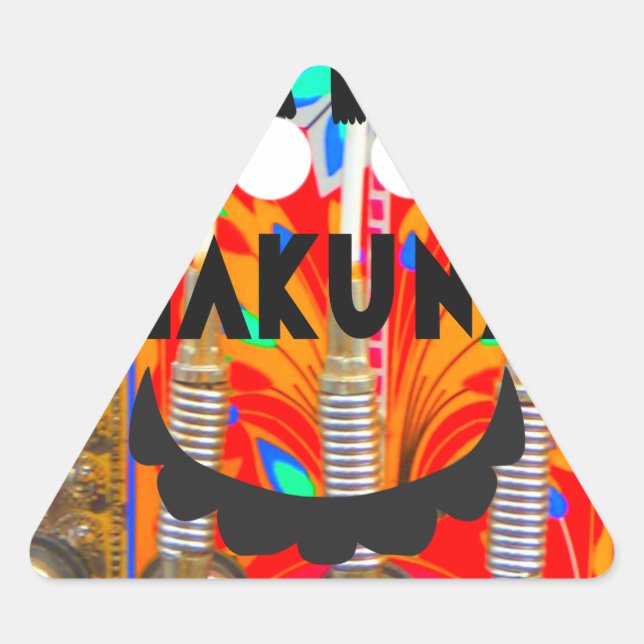 Samba Carnival colours Hakuna Matata blings.png Triangle Sticker (Front)