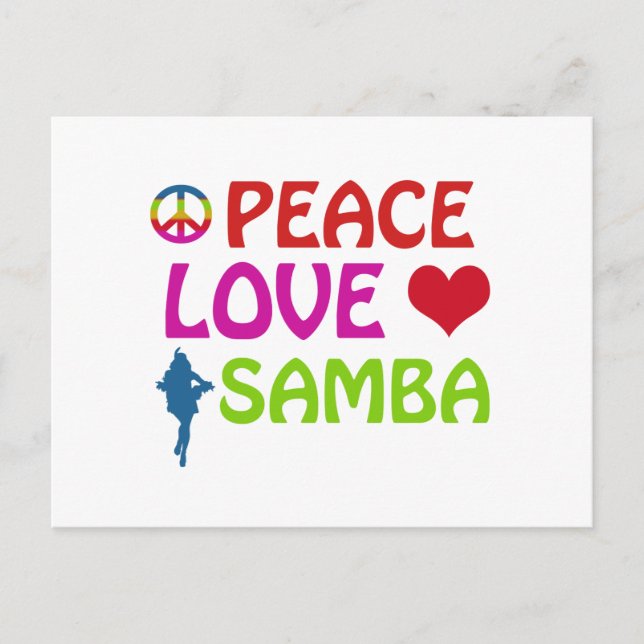 Samba dancing designs postcard (Front)