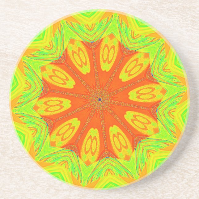 Samba Motif Art Print Coaster (Front)