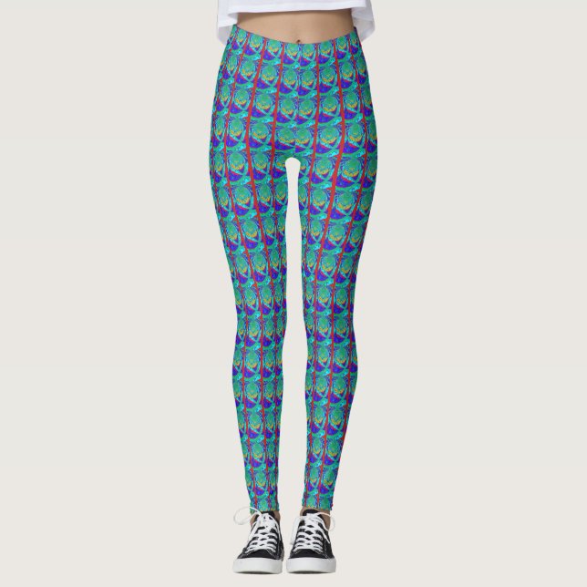 Samba traditional beautiful simple party night out leggings (Front)