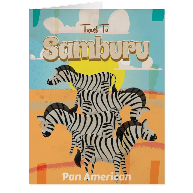 Samburu Vintage Travel Poster (Front)