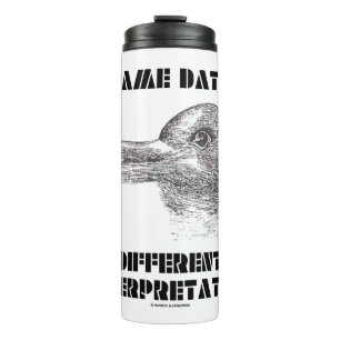 Same Data Different Interpretation Duck Rabbit Thermal Tumbler