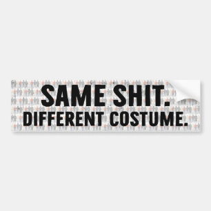 Same Different Costume Bumper Sticker